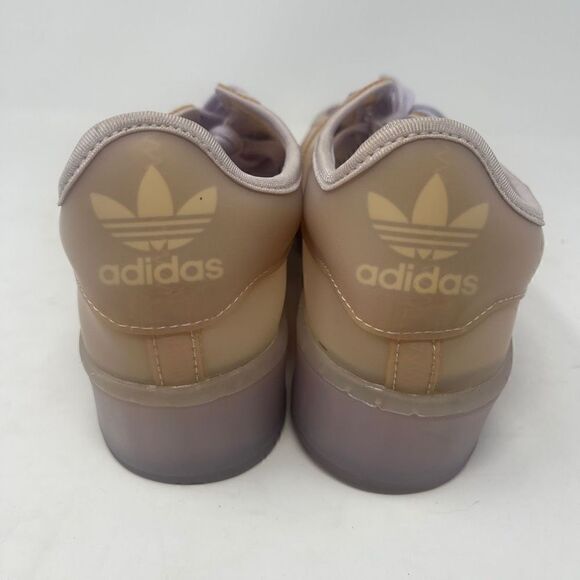 Adidas Women's Superstar Lace-up Jelly Cream & Tan Sneakers Size 7 - Picture 5 of 7